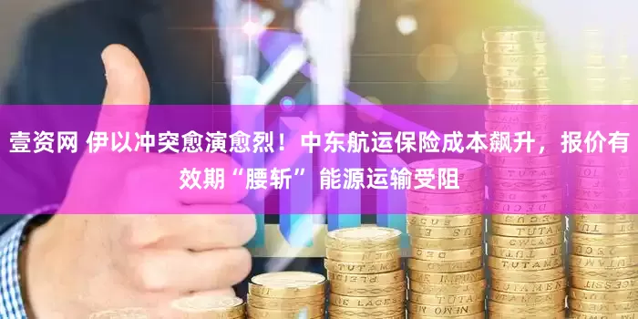 壹资网 伊以冲突愈演愈烈！中东航运保险成本飙升，报价有效期“腰斩” 能源运输受阻
