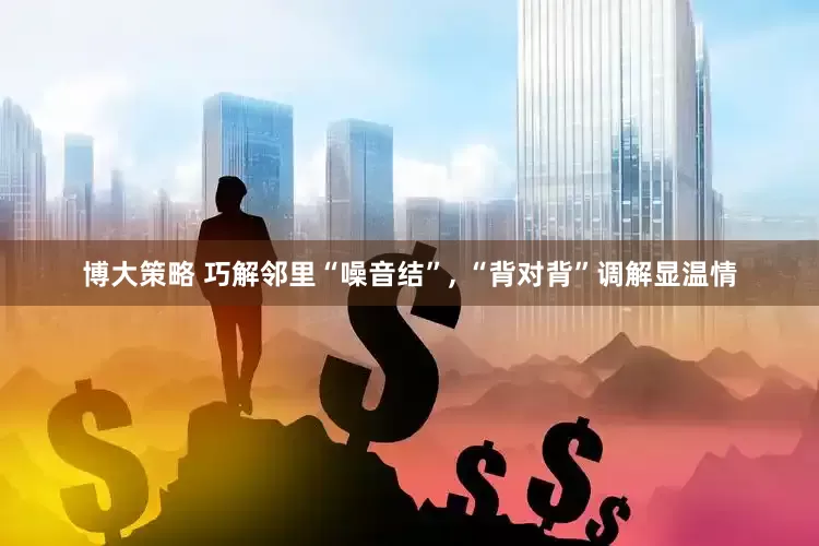 博大策略 巧解邻里“噪音结”, “背对背”调解显温情